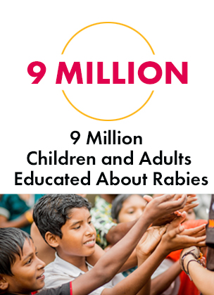 More than 9 million children and adults educated about rabies